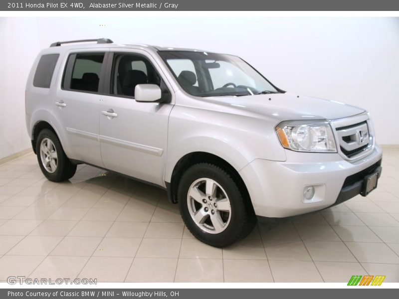Alabaster Silver Metallic / Gray 2011 Honda Pilot EX 4WD