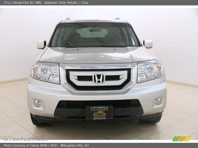 Alabaster Silver Metallic / Gray 2011 Honda Pilot EX 4WD