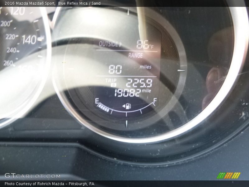 Blue Reflex Mica / Sand 2016 Mazda Mazda6 Sport