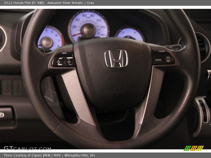 Alabaster Silver Metallic / Gray 2011 Honda Pilot EX 4WD