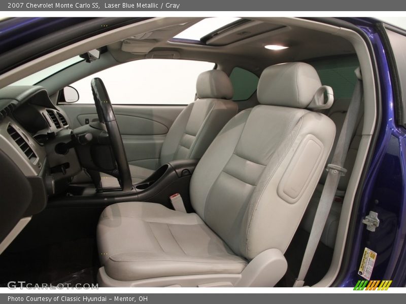 Laser Blue Metallic / Gray 2007 Chevrolet Monte Carlo SS