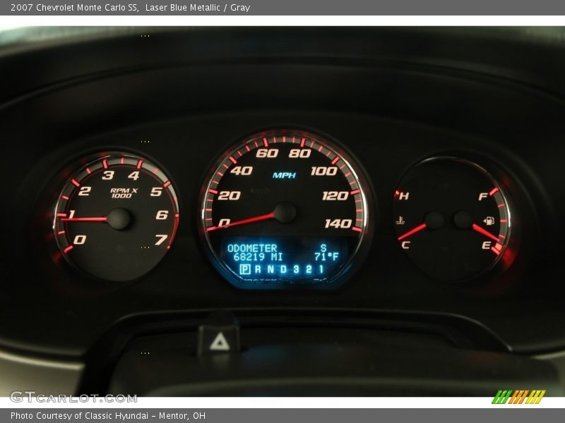 Laser Blue Metallic / Gray 2007 Chevrolet Monte Carlo SS