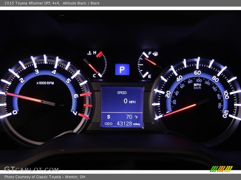 Attitude Black / Black 2015 Toyota 4Runner SR5 4x4