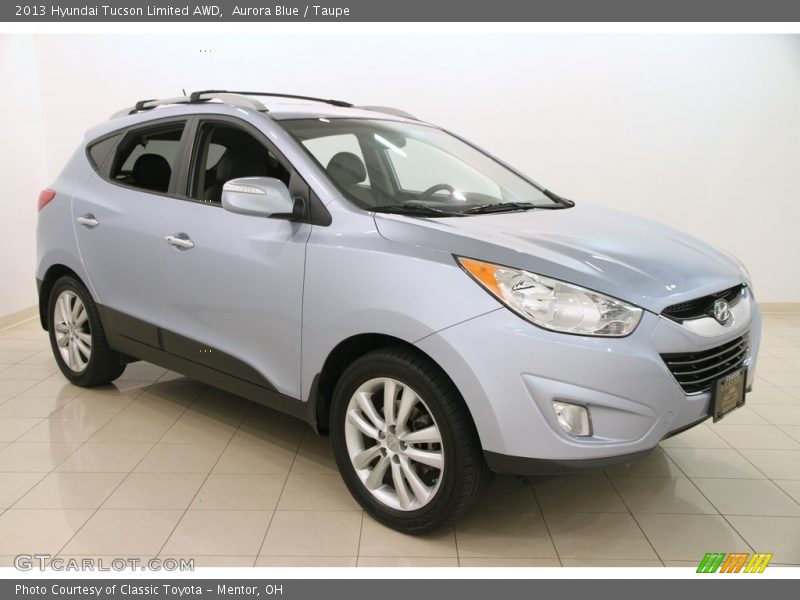 Aurora Blue / Taupe 2013 Hyundai Tucson Limited AWD