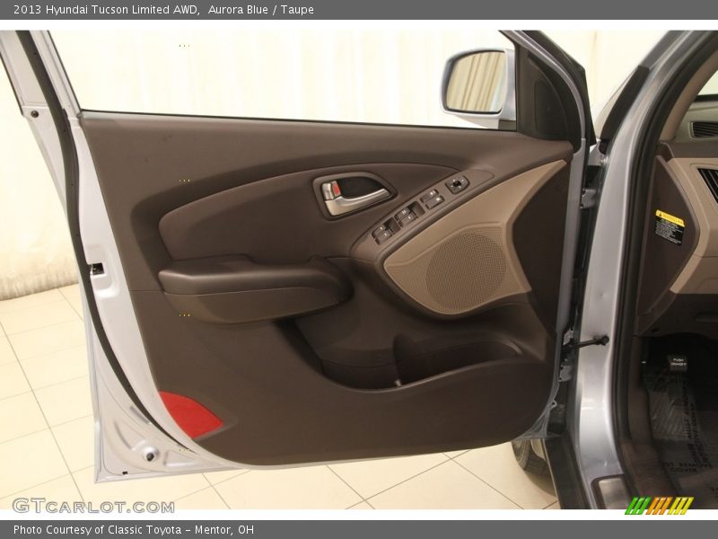 Aurora Blue / Taupe 2013 Hyundai Tucson Limited AWD
