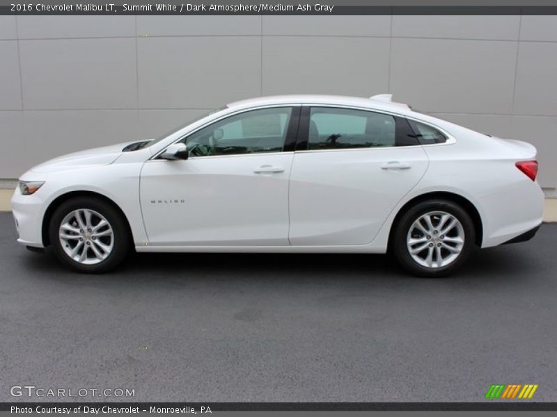 Summit White / Dark Atmosphere/Medium Ash Gray 2016 Chevrolet Malibu LT