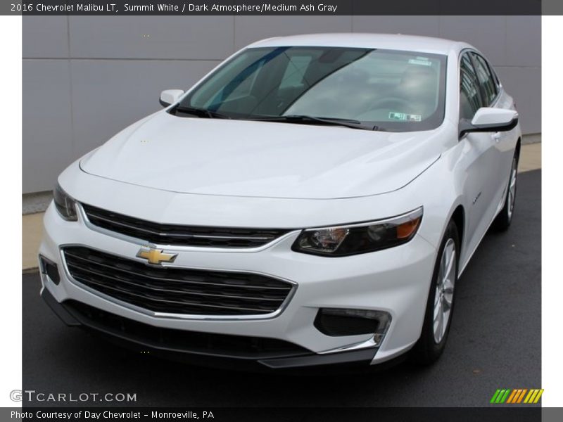 Summit White / Dark Atmosphere/Medium Ash Gray 2016 Chevrolet Malibu LT