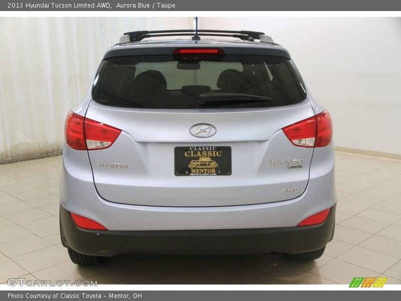 Aurora Blue / Taupe 2013 Hyundai Tucson Limited AWD
