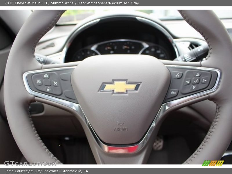 Summit White / Dark Atmosphere/Medium Ash Gray 2016 Chevrolet Malibu LT