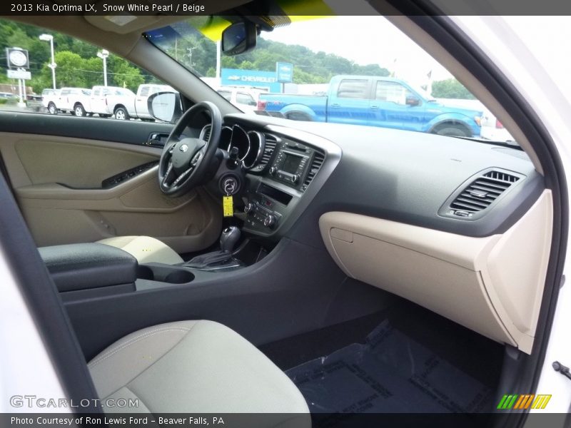 Snow White Pearl / Beige 2013 Kia Optima LX