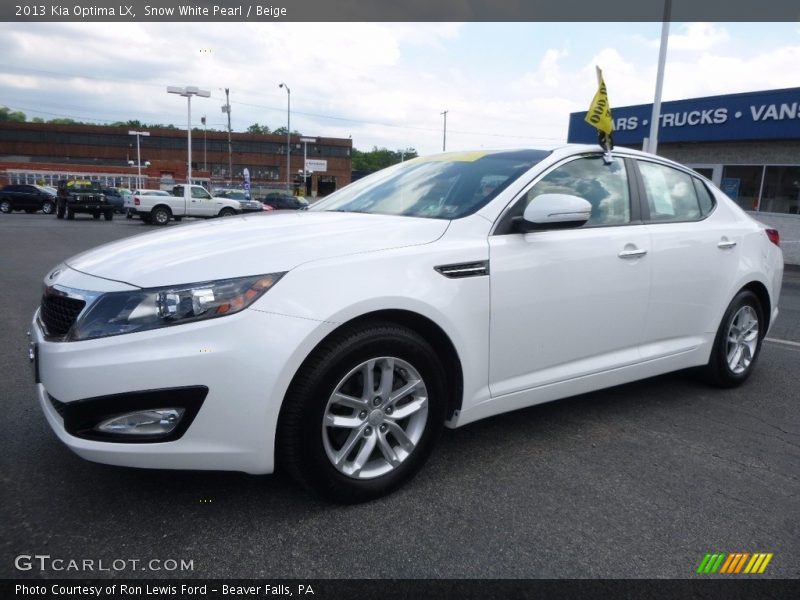 Snow White Pearl / Beige 2013 Kia Optima LX