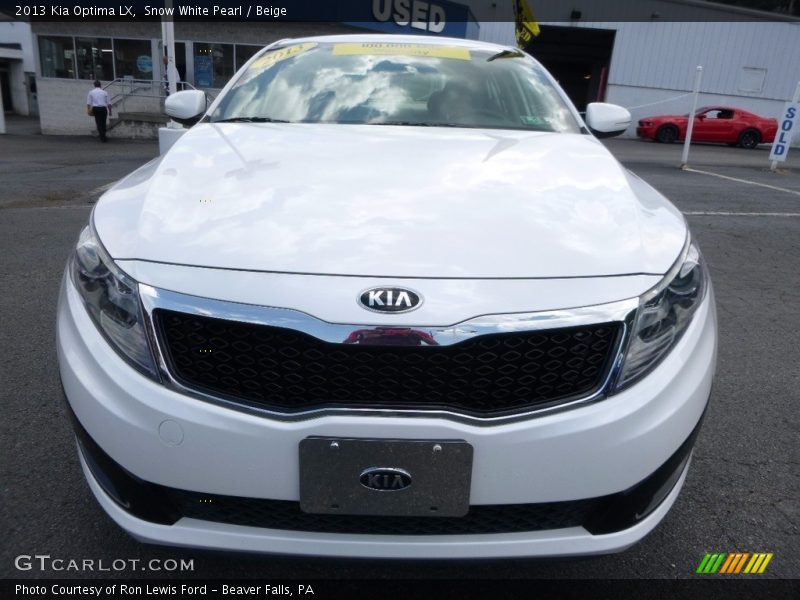 Snow White Pearl / Beige 2013 Kia Optima LX