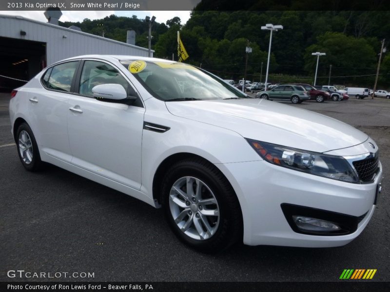 Snow White Pearl / Beige 2013 Kia Optima LX
