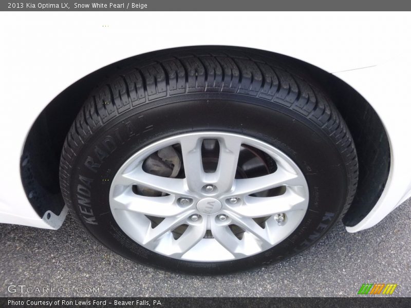 Snow White Pearl / Beige 2013 Kia Optima LX