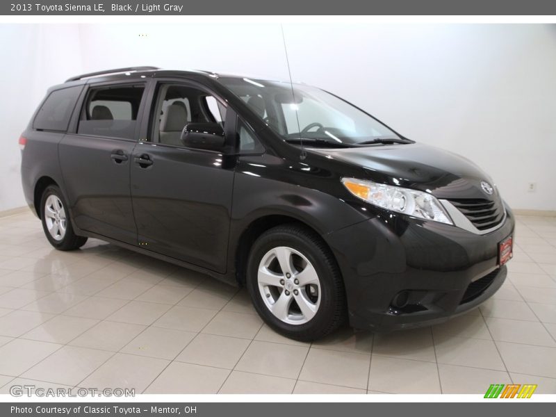 Black / Light Gray 2013 Toyota Sienna LE