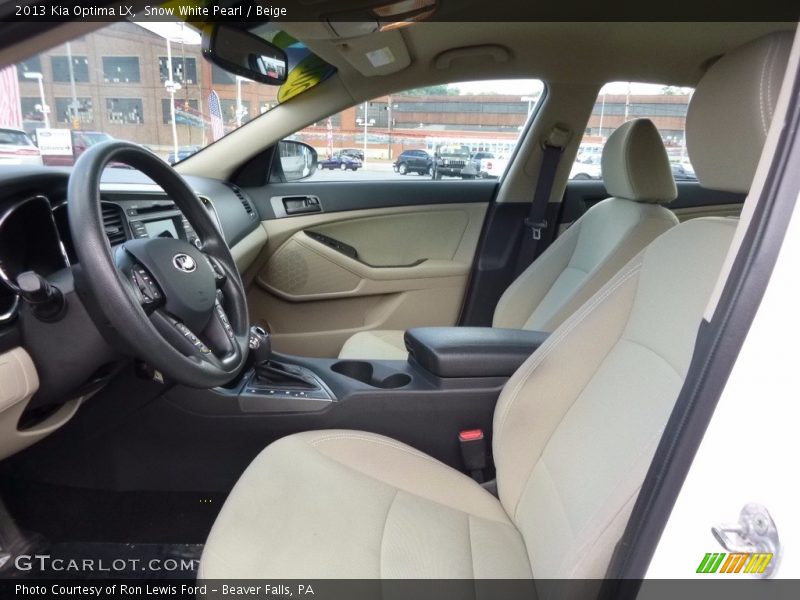 Snow White Pearl / Beige 2013 Kia Optima LX
