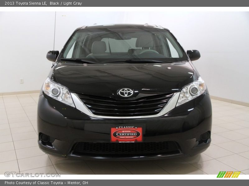 Black / Light Gray 2013 Toyota Sienna LE