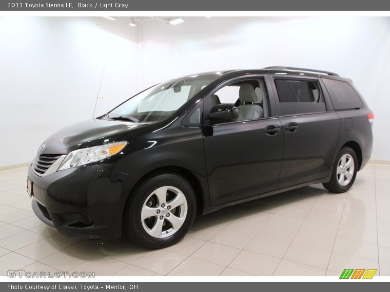 Black / Light Gray 2013 Toyota Sienna LE
