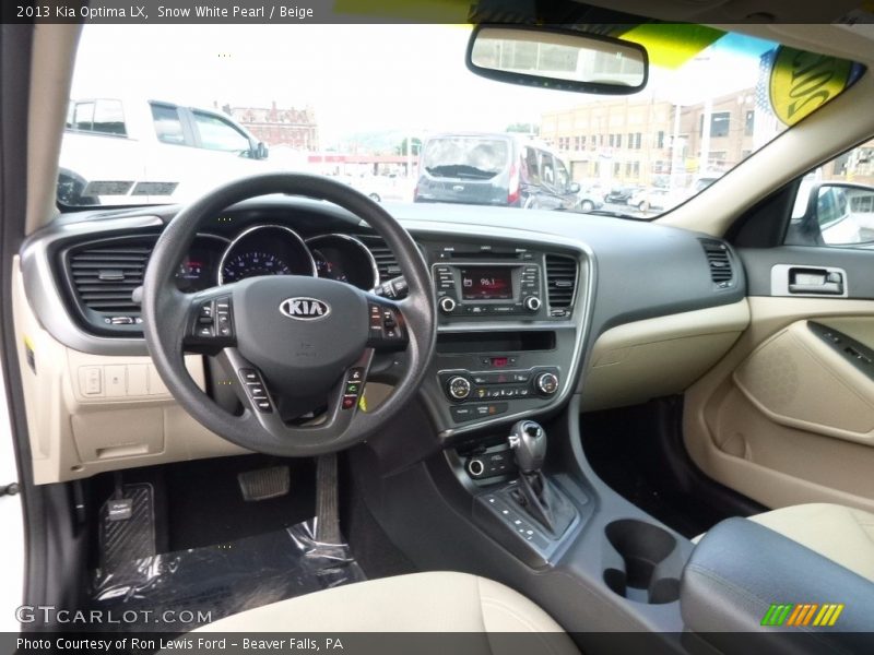 Snow White Pearl / Beige 2013 Kia Optima LX