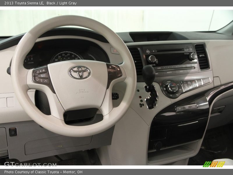 Black / Light Gray 2013 Toyota Sienna LE