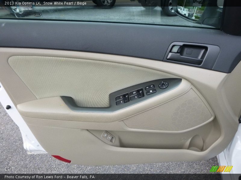 Snow White Pearl / Beige 2013 Kia Optima LX