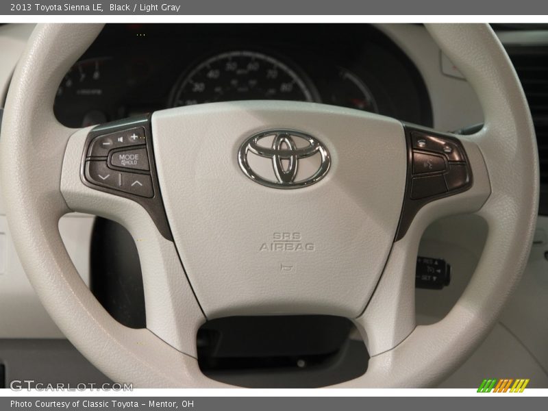 Black / Light Gray 2013 Toyota Sienna LE