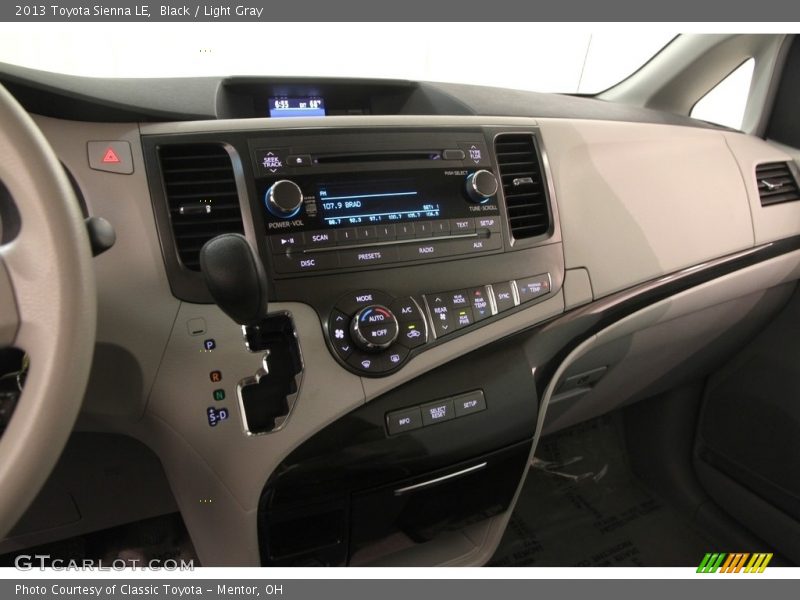 Black / Light Gray 2013 Toyota Sienna LE