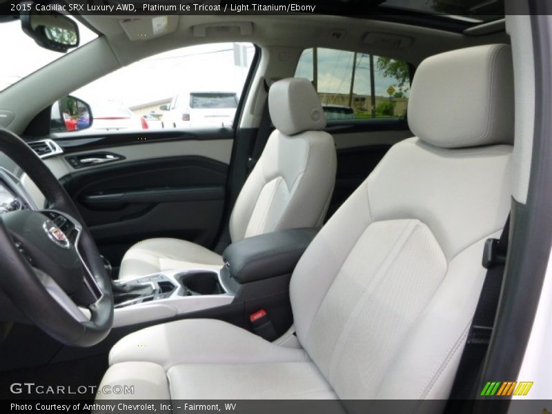 Platinum Ice Tricoat / Light Titanium/Ebony 2015 Cadillac SRX Luxury AWD
