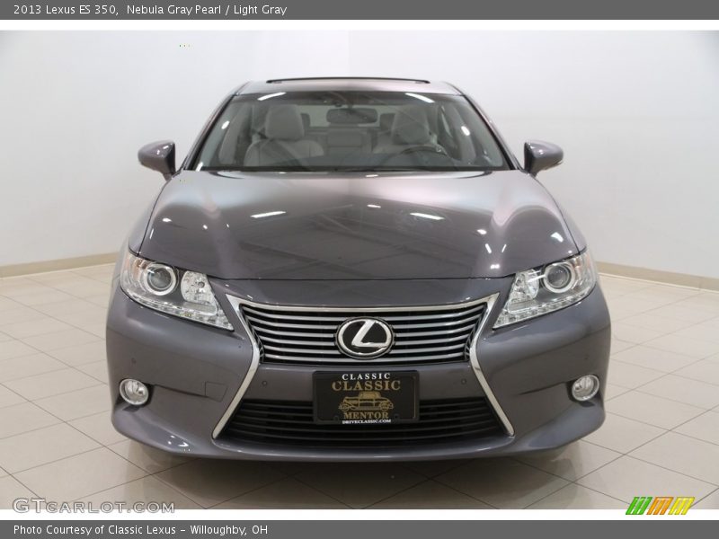 Nebula Gray Pearl / Light Gray 2013 Lexus ES 350