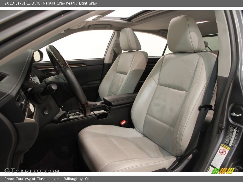 Nebula Gray Pearl / Light Gray 2013 Lexus ES 350