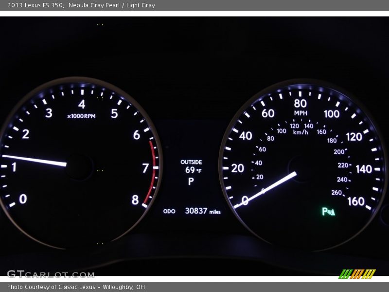 Nebula Gray Pearl / Light Gray 2013 Lexus ES 350