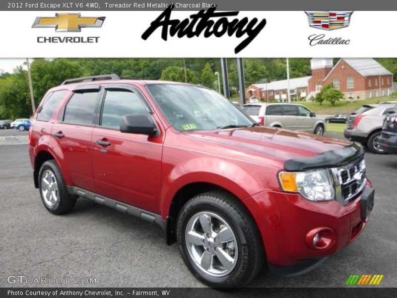 Toreador Red Metallic / Charcoal Black 2012 Ford Escape XLT V6 4WD