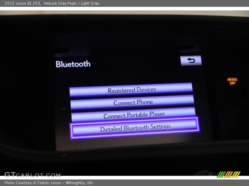 Nebula Gray Pearl / Light Gray 2013 Lexus ES 350