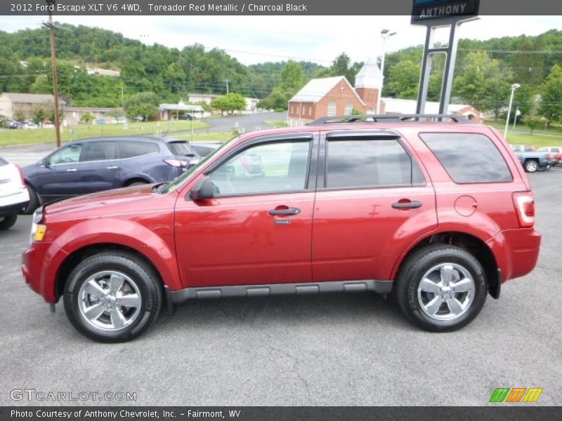 Toreador Red Metallic / Charcoal Black 2012 Ford Escape XLT V6 4WD