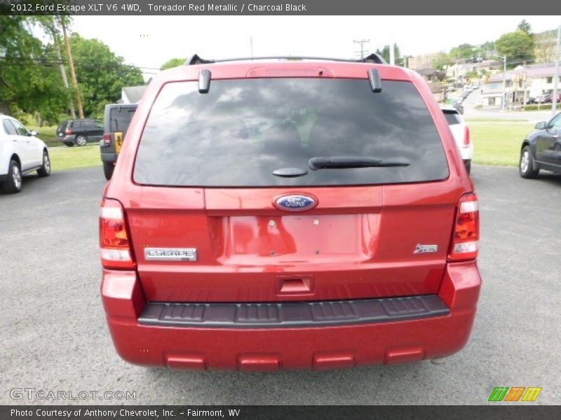 Toreador Red Metallic / Charcoal Black 2012 Ford Escape XLT V6 4WD