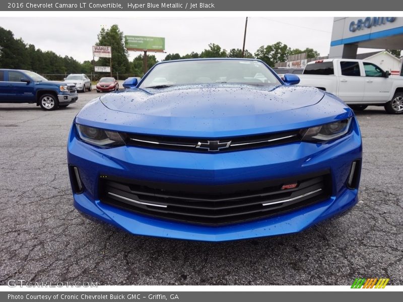 Hyper Blue Metallic / Jet Black 2016 Chevrolet Camaro LT Convertible