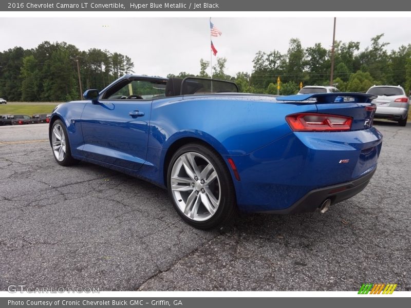 Hyper Blue Metallic / Jet Black 2016 Chevrolet Camaro LT Convertible