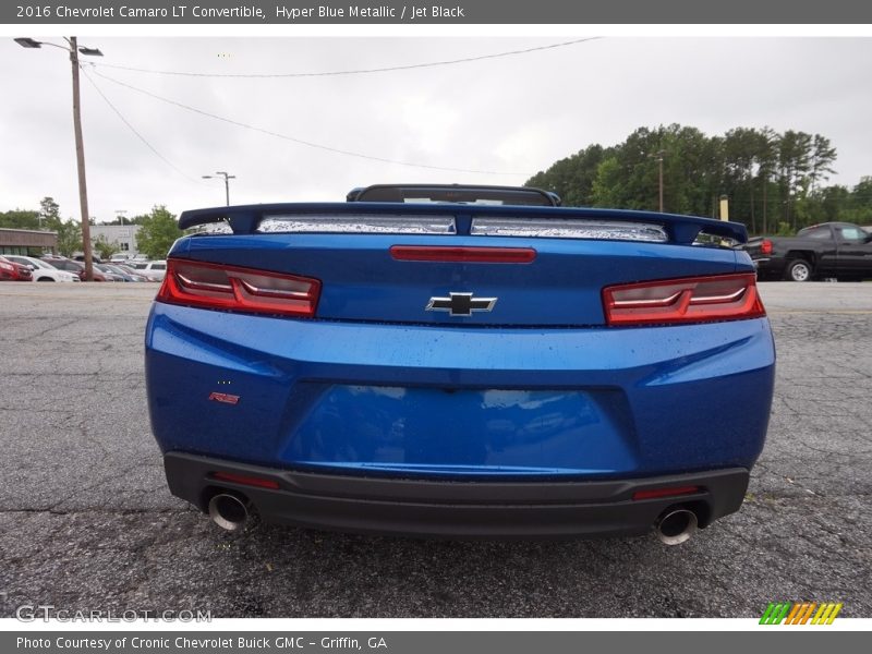 Hyper Blue Metallic / Jet Black 2016 Chevrolet Camaro LT Convertible