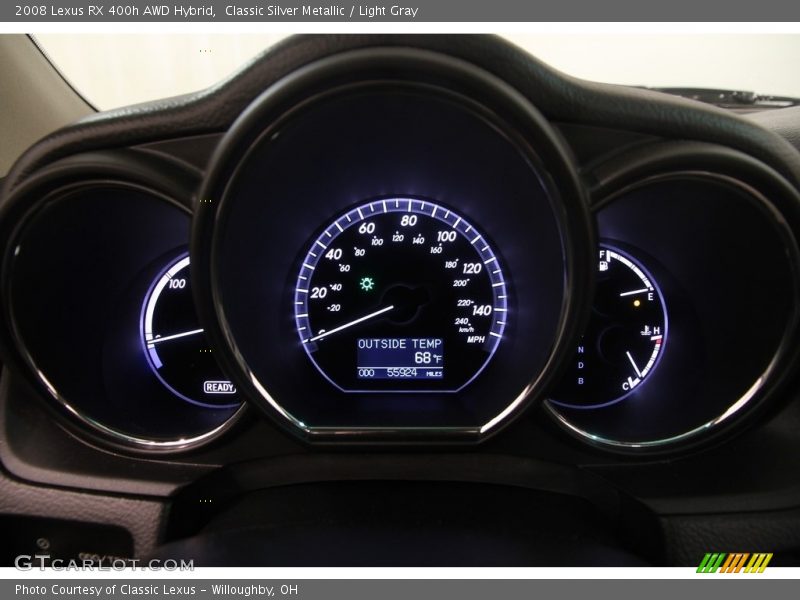 Classic Silver Metallic / Light Gray 2008 Lexus RX 400h AWD Hybrid