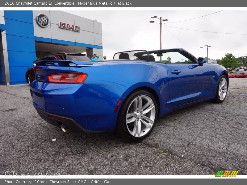 Hyper Blue Metallic / Jet Black 2016 Chevrolet Camaro LT Convertible