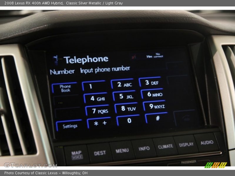 Classic Silver Metallic / Light Gray 2008 Lexus RX 400h AWD Hybrid