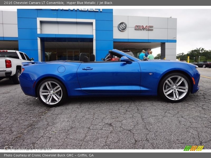 Hyper Blue Metallic / Jet Black 2016 Chevrolet Camaro LT Convertible