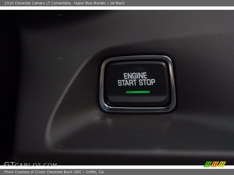 Hyper Blue Metallic / Jet Black 2016 Chevrolet Camaro LT Convertible