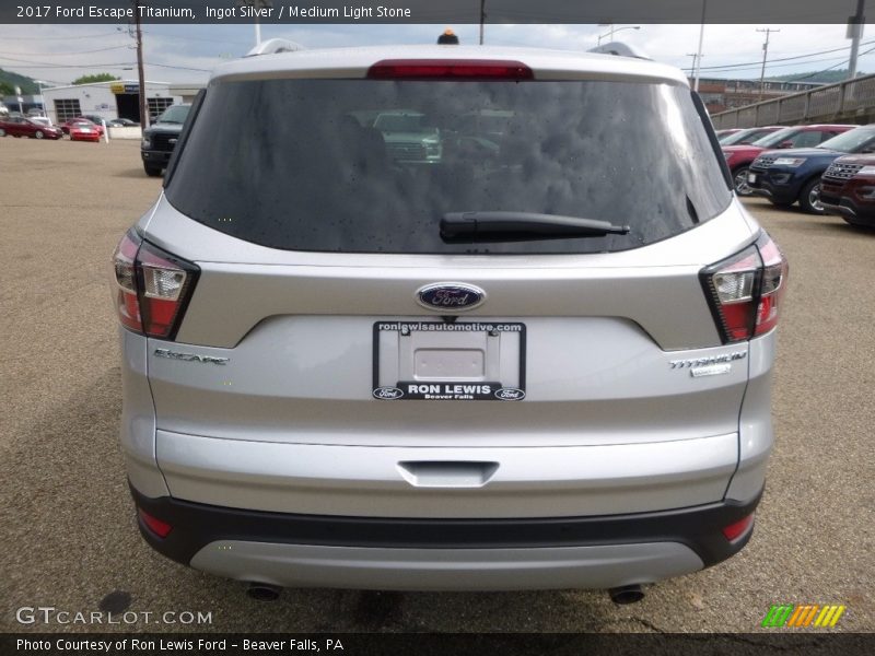 Ingot Silver / Medium Light Stone 2017 Ford Escape Titanium
