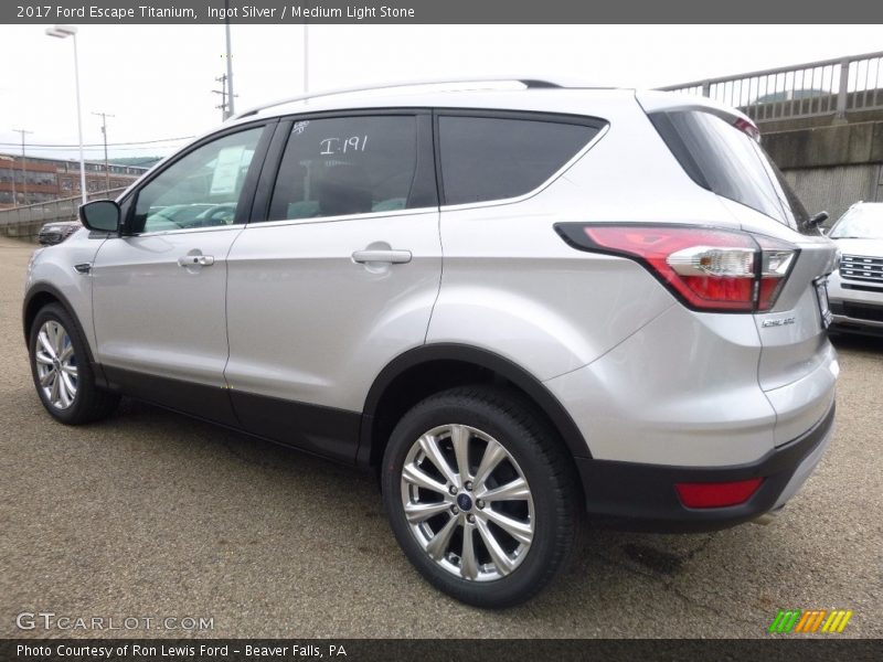 Ingot Silver / Medium Light Stone 2017 Ford Escape Titanium