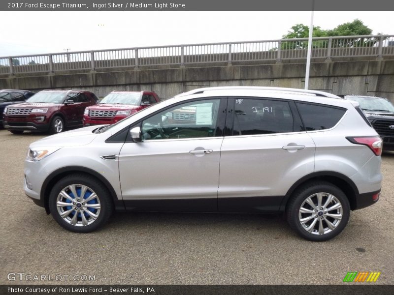 Ingot Silver / Medium Light Stone 2017 Ford Escape Titanium