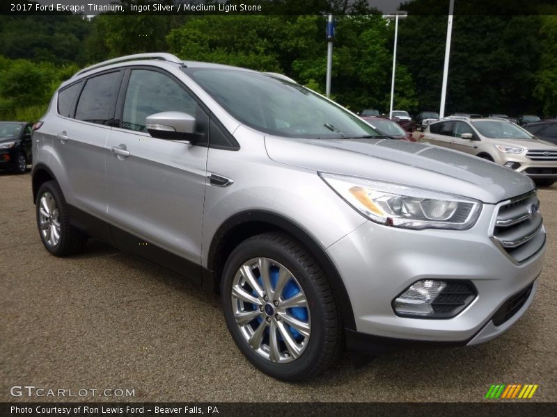 Ingot Silver / Medium Light Stone 2017 Ford Escape Titanium
