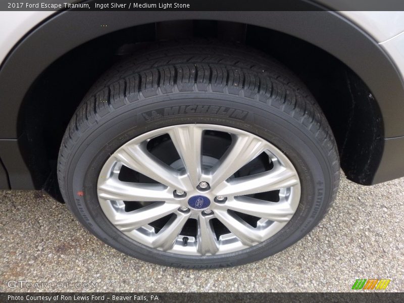 Ingot Silver / Medium Light Stone 2017 Ford Escape Titanium