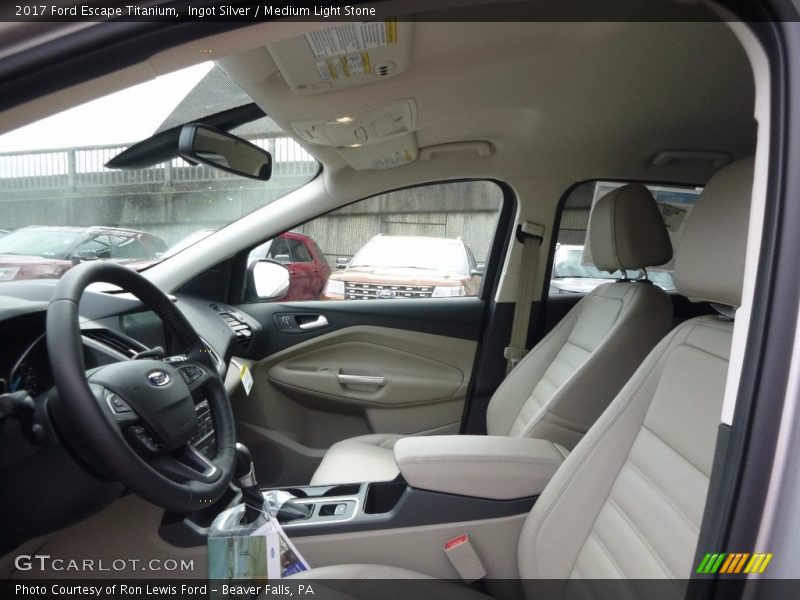 Ingot Silver / Medium Light Stone 2017 Ford Escape Titanium