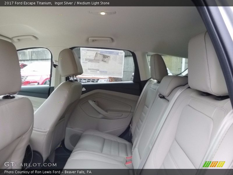 Ingot Silver / Medium Light Stone 2017 Ford Escape Titanium